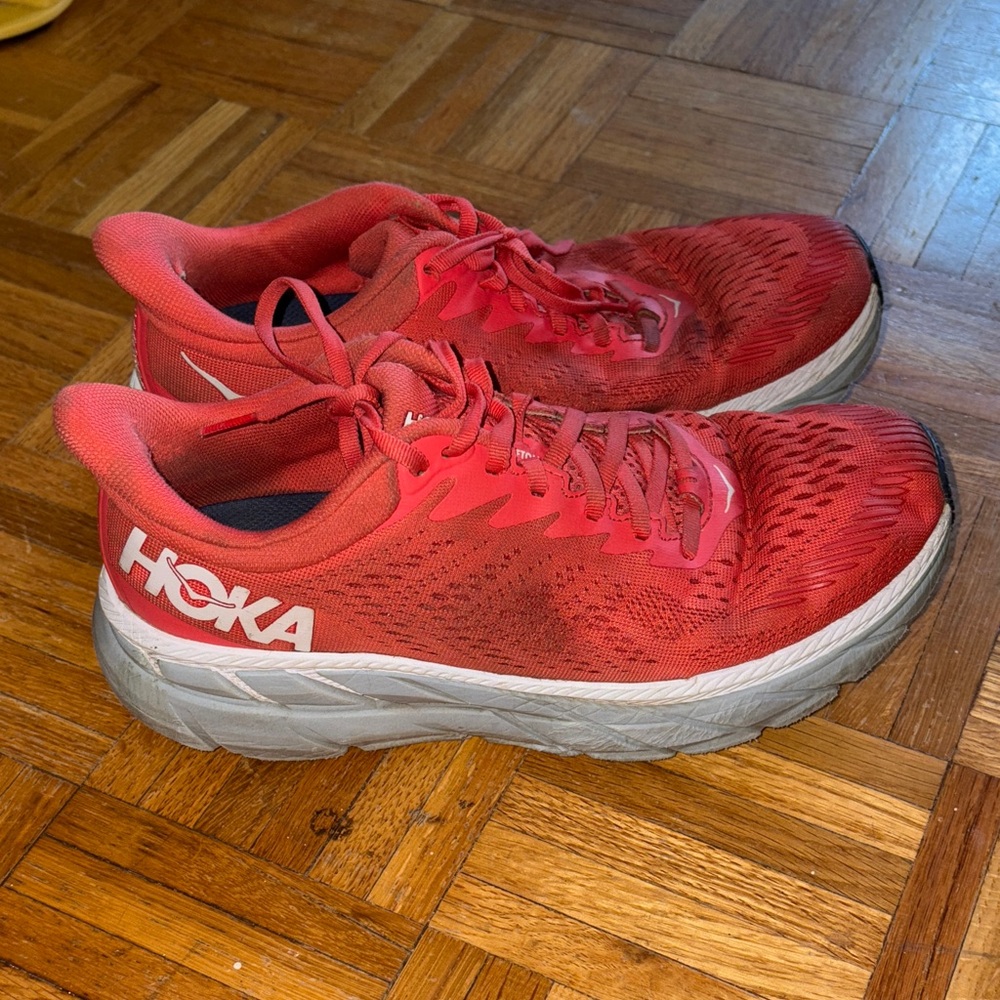 Hoka Women's Vibrant Orange Athletic Shoes